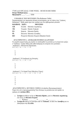 Window to the world: Museums , find the correct route